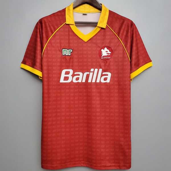 90 92 Roma Home Retro Men Soccer jersey AAA37229