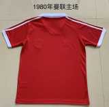 1980 Man Utd Home Retro Men Soccer jersey AAA38883