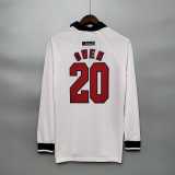 1998 England Home Retro Long Sleeve Men Soccer jersey AAA36167
