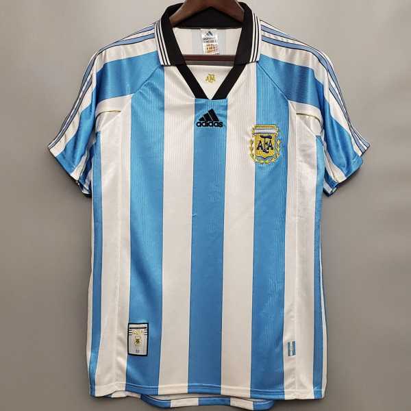 1998 Argentina Home Retro Men Soccer jersey AAA36135
