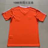 1986 Netherlands Home Retro Men Soccer jersey AAA36043
