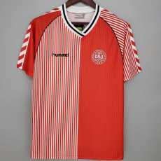 1986 Denmark Home Retro Men Soccer jersey AAA36076