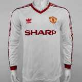 86 87 Man Utd Away Retro Long Sleeve Men Soccer jersey AAA38831
