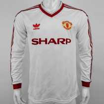86 87 Man Utd Away Retro Long Sleeve Men Soccer jersey AAA38831