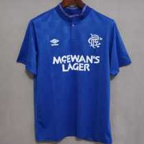 87 88 Rangers Home Retro Men Soccer jersey AAA36298