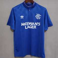 87 88 Rangers Home Retro Men Soccer jersey AAA36298