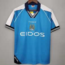 99 00 Man City Home Retro Men Soccer jersey AAA38679