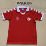 1980 Man Utd Home Retro Men Soccer jersey AAA38883