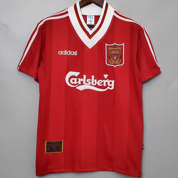 96 97 LIV Home Retro Men Soccer jersey AAA38888
