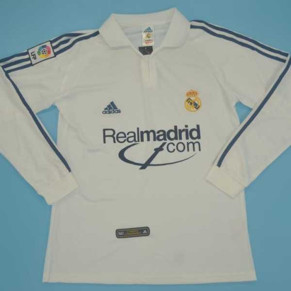 2001 R MAD Home Retro Long Sleeve Men Soccer jersey AAA37926