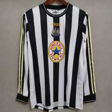 97 99 Newcastle Home Retro Long Sleeve Men Soccer jersey AAA38833