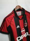 99 00 ACM Home Retro Men Soccer jersey AAA37260