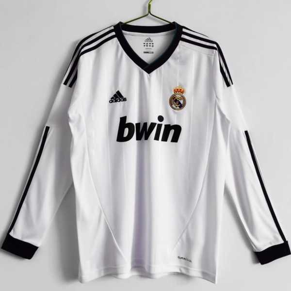 12 13 R MAD Home Retro Long Sleeve Men Soccer jersey AAA37783