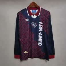 94 95 Ajax Away Retro Long Sleeve Men Soccer jersey AAA36381