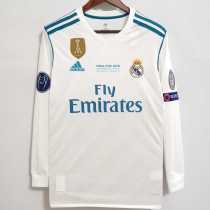17 18 R MAD Home Fans Version Long Sleeve Men Soccer jersey AAA37942