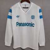 90 92 Marseille Home Retro Long Sleeve Men Soccer jersey AAA38224