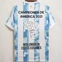 20 21 Argentina Home Fans Version Men Soccer jersey AAA35975