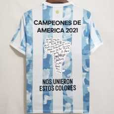 20 21 Argentina Home Fans Version Men Soccer jersey AAA35975