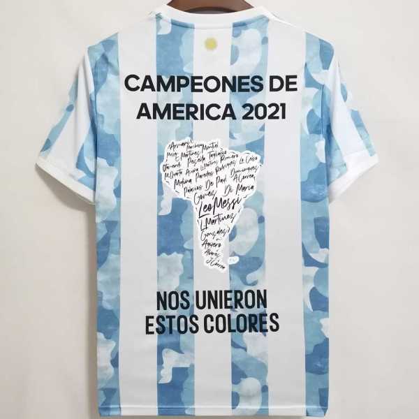 20 21 Argentina Home Fans Version Men Soccer jersey AAA35975