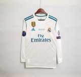 17 18 R MAD Home Fans Version Long Sleeve Men Soccer jersey AAA37942