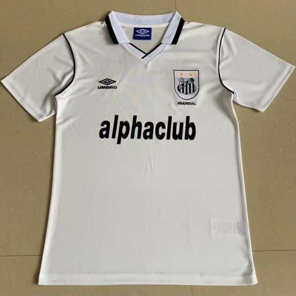 2001 Santos FC Home Retro Men Soccer jersey AAA36799