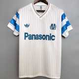 90 92 Marseille Home Retro Men Soccer jersey AAA38229