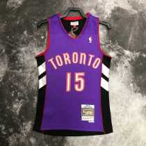 00 01 RAPTORS CARTER #15 Purple NBA Jerseys AAA42135