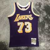 98 99 LAKERS RODMAN #73 Purple NBA Jerseys AAA42114