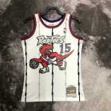 99 00 RAPTORS CARTER #15 White NBA Jerseys AAA42137