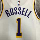 20 21 LAKERS RUSSELL #1 White NBA Jerseys AAA42280
