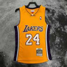 09 10 LAKERS BRYANT #24 Yellow NBA Jerseys AAA42109
