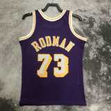 98 99 LAKERS RODMAN #73 Purple NBA Jerseys AAA42114