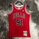 98 99 BULLS RODMAN #91 Red NBA Jerseys AAA42126