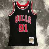 98 99 BULLS RODMAN #91 Black NBA Jerseys AAA42129