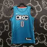 19 20 THUNDER WESTBROOK #0 NBA Jerseys AAA41303