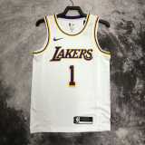 20 21 LAKERS RUSSELL #1 White NBA Jerseys AAA42280