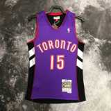 00 01 RAPTORS CARTER #15 Purple NBA Jerseys AAA42135