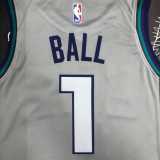 19 20 HORNETS BALL #1 NBA Jerseys AAA41301