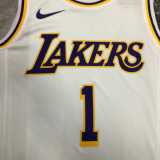 20 21 LAKERS RUSSELL #1 White NBA Jerseys AAA42280
