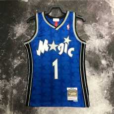 01 02 MAGIC MCGRADY #1 Blue NBA Jerseys AAA42141