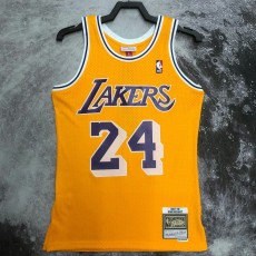 07 08 LAKERS BRYANT #24 Yellow NBA Jerseys AAA42835
