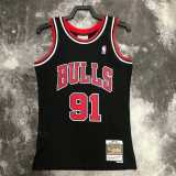 98 99 BULLS RODMAN #91 Black NBA Jerseys AAA42129