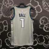 19 20 HORNETS BALL #1 NBA Jerseys AAA41301