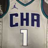 19 20 HORNETS BALL #1 NBA Jerseys AAA41301