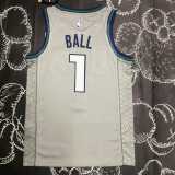 19 20 HORNETS BALL #1 NBA Jerseys AAA41301