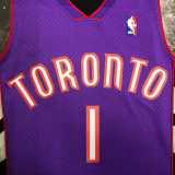 00 01 RAPTORS MCGRADY #1 Purple NBA Jerseys AAA42136