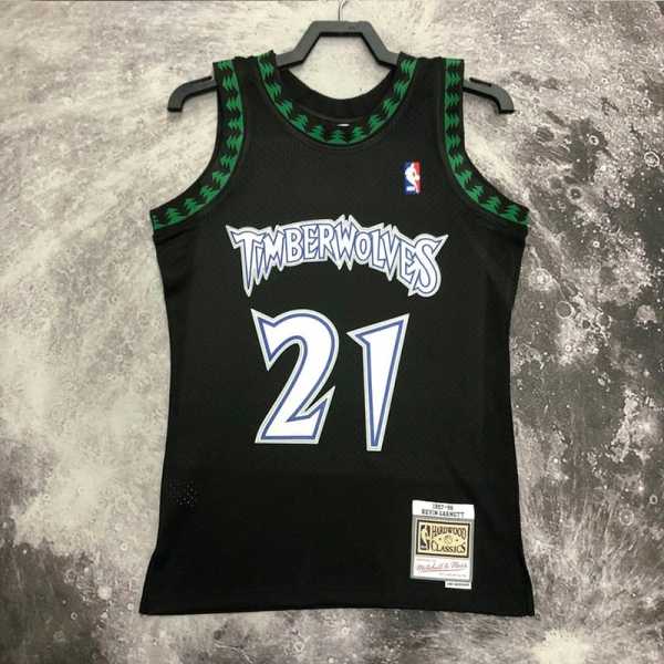 98 99 TIMBERWOLVES GARNETT #21 NBA Jerseys AAA42096