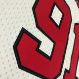 98 99 BULLS RODMAN #91 White NBA Jerseys AAA42123