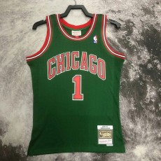 08 09 BULLS ROSE #1 Green NBA Jerseys AAA42827