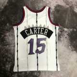 99 00 RAPTORS CARTER #15 White NBA Jerseys AAA42137